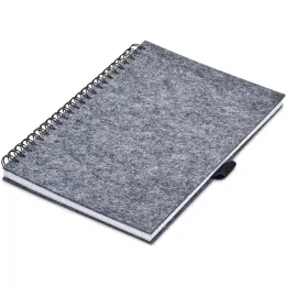 Okiyo Fuji RPET Felt A5 Spiral Notebook Unbranded